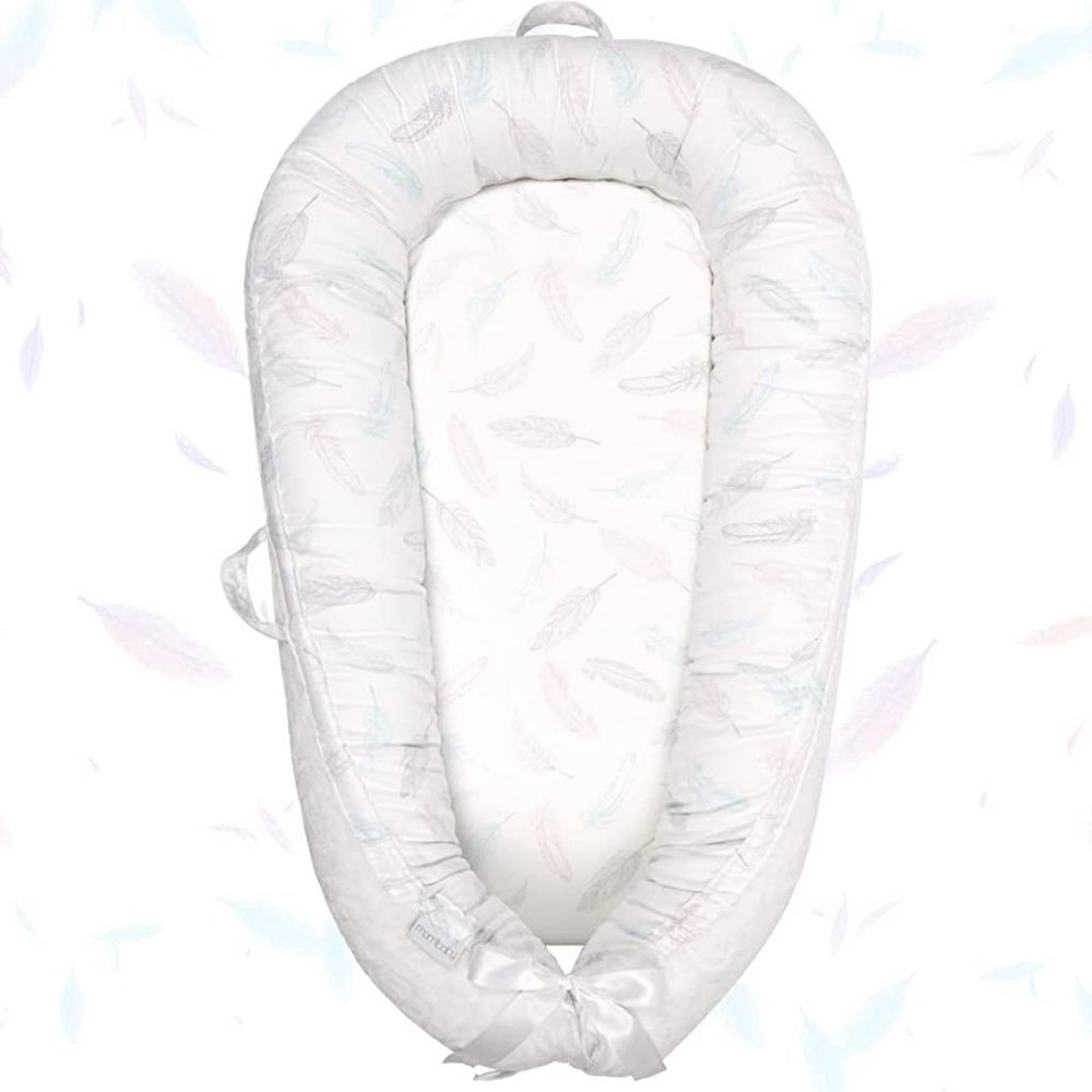 Mamibaby Baby Lounger Baby Nest,100% Cotton Breathable Soft Newborn Lounger